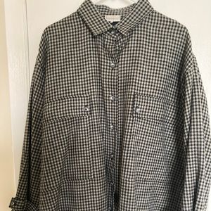 Vintage 70s Plaid Wool Blassport Shirt Coat sz 14